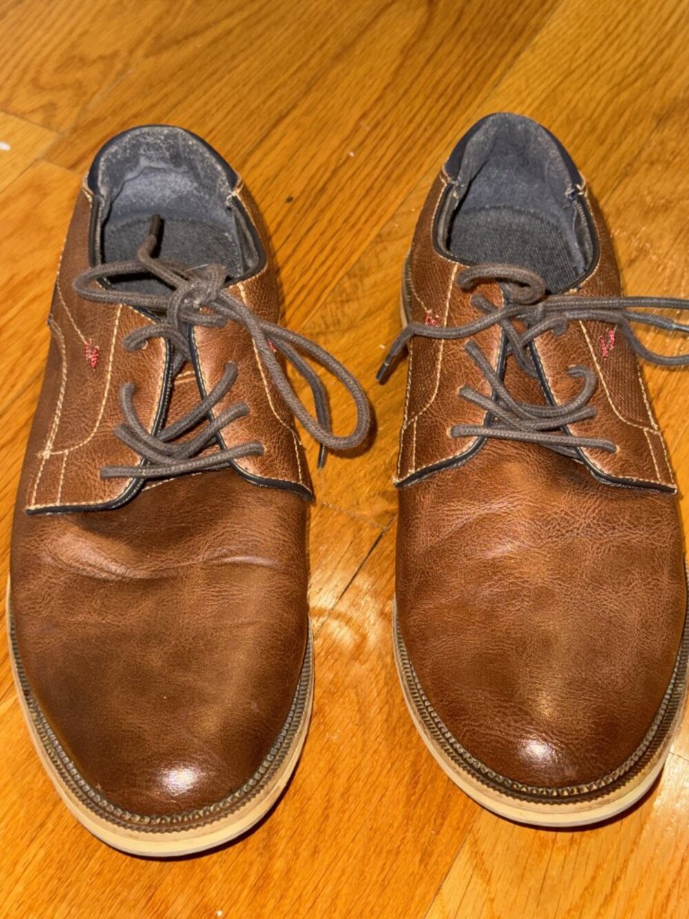London Underground Men's Brown Dress Shoes - Size 9